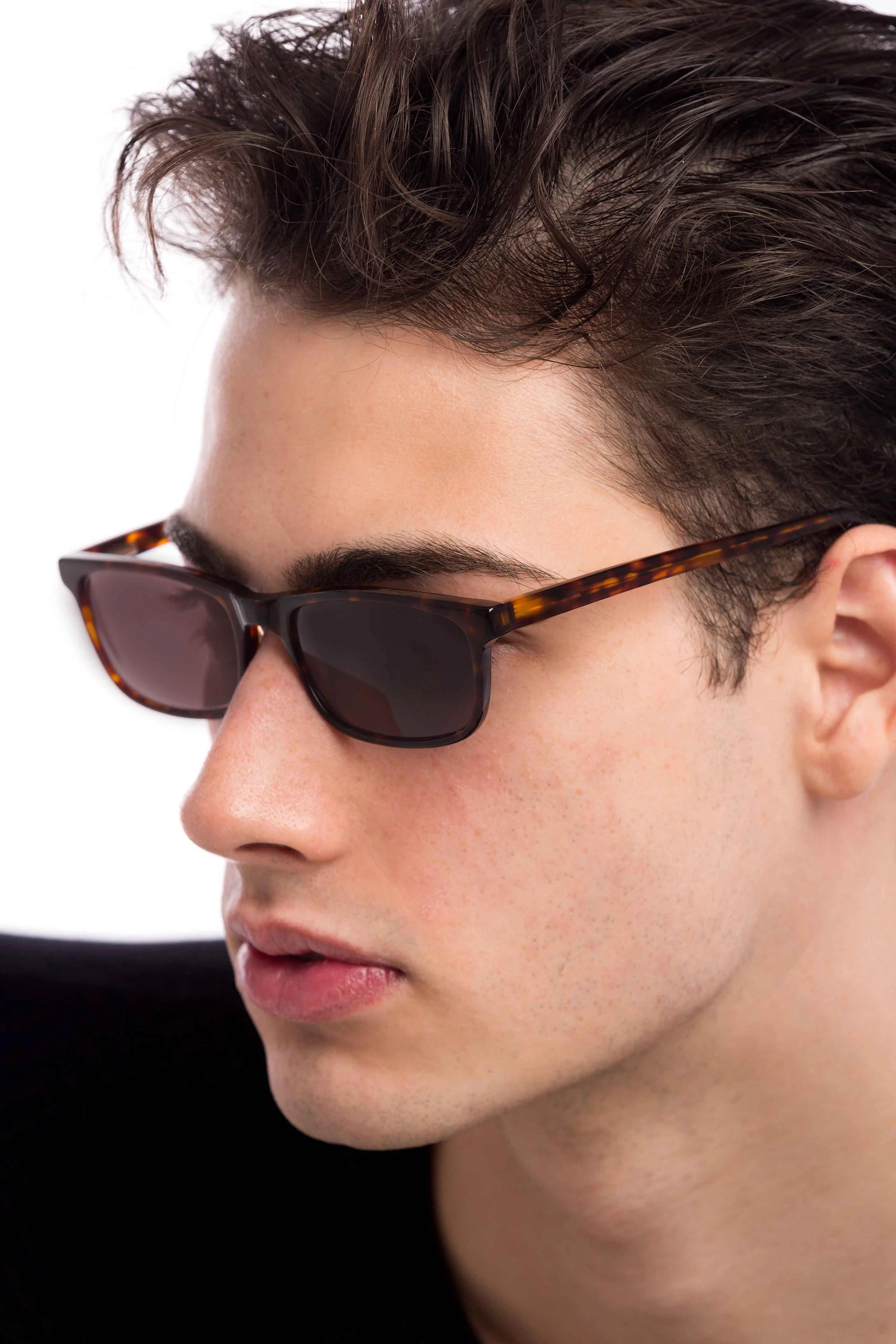 Tortoise Shell Sunglasses (Brown) - Image 4